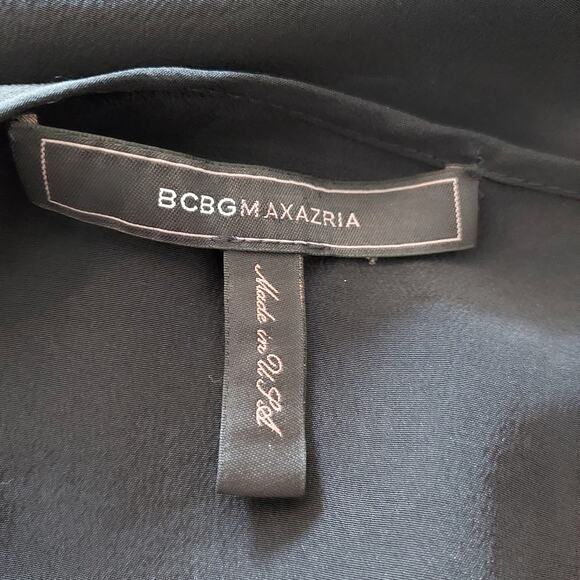 BCBG Maxazria Blue Short Sleeve Blouse - Picture 10 of 10